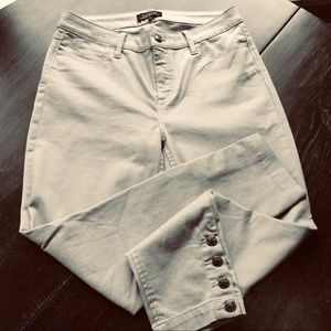 Talbots moss green ankle pants size 10 EUC